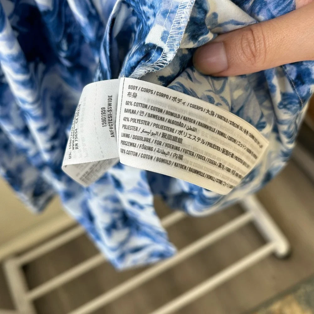 Abercrombie & Fitch blue and white babydoll dress size xs - Picture 7 of 8